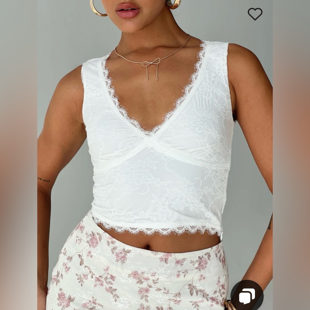 Princess Polly Naver Top White